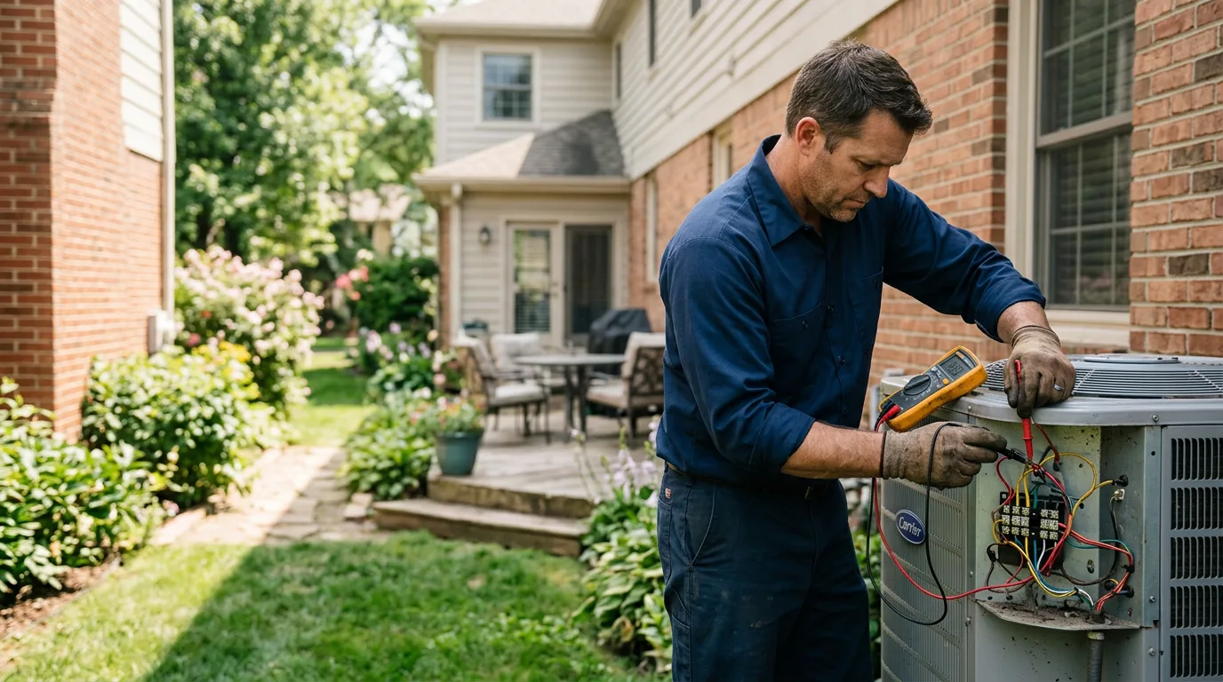 HVAC technician working near Hibbing, MN